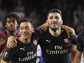 Mesut Ozil and Sead Kolasinac...